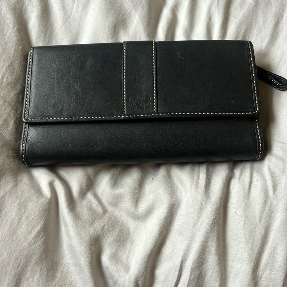 Coach Long leather wallet
